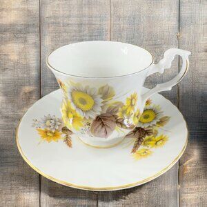 Royal Dover England Fine Bone China Porcelain Tea Cup And‎ Saucer Set Teacup Cup